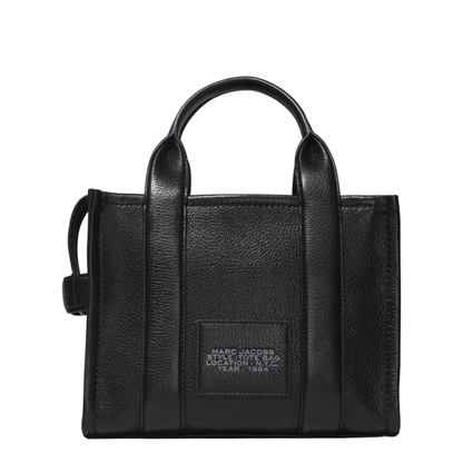 The Small Tote Bag Grainy Leather Bag in Black