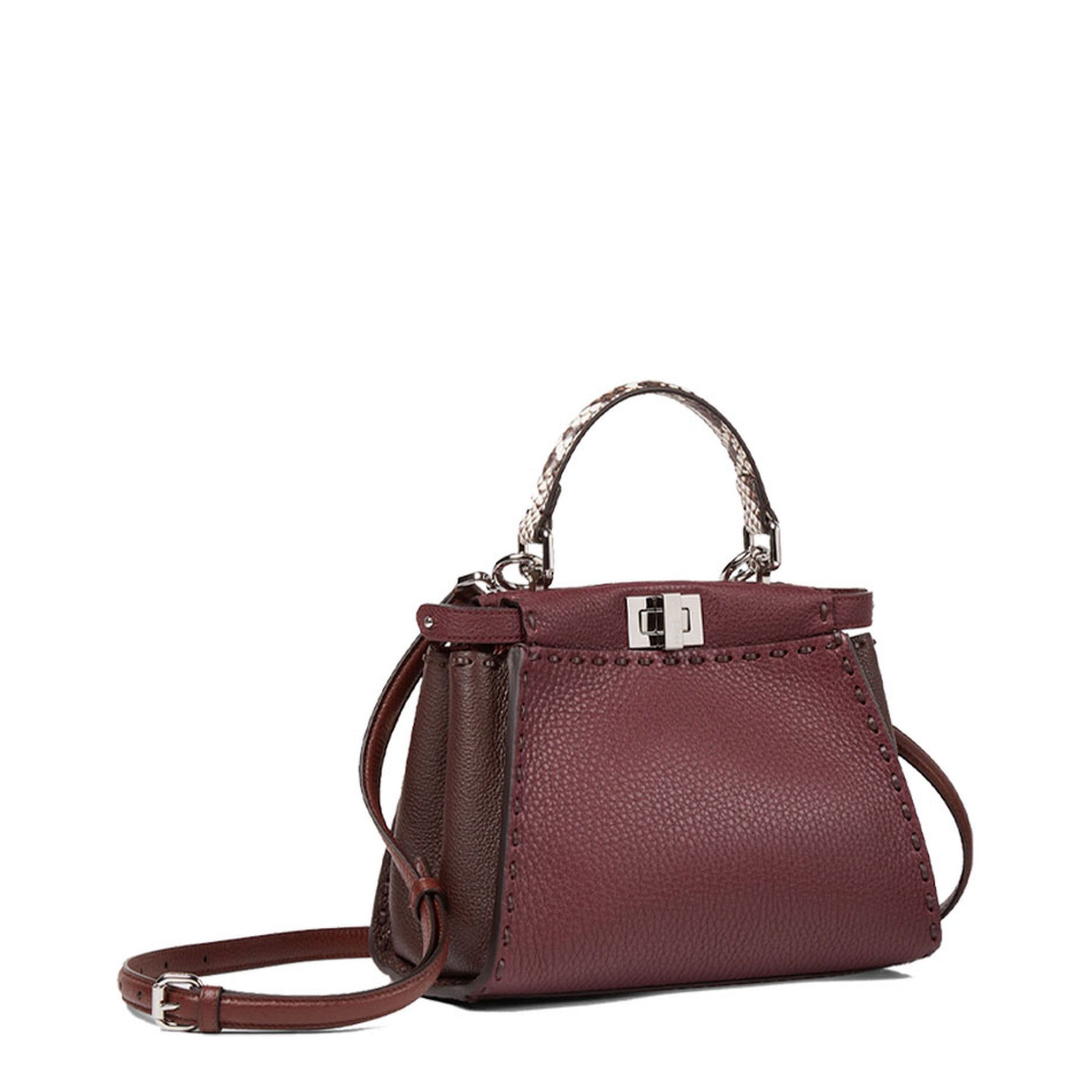 MAYFEYR - Fendi - Two-Tone Peekaboo Mini Bag - 8BN244AWP3