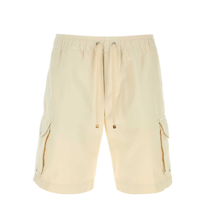 Cream Cotton Bermuda Shorts