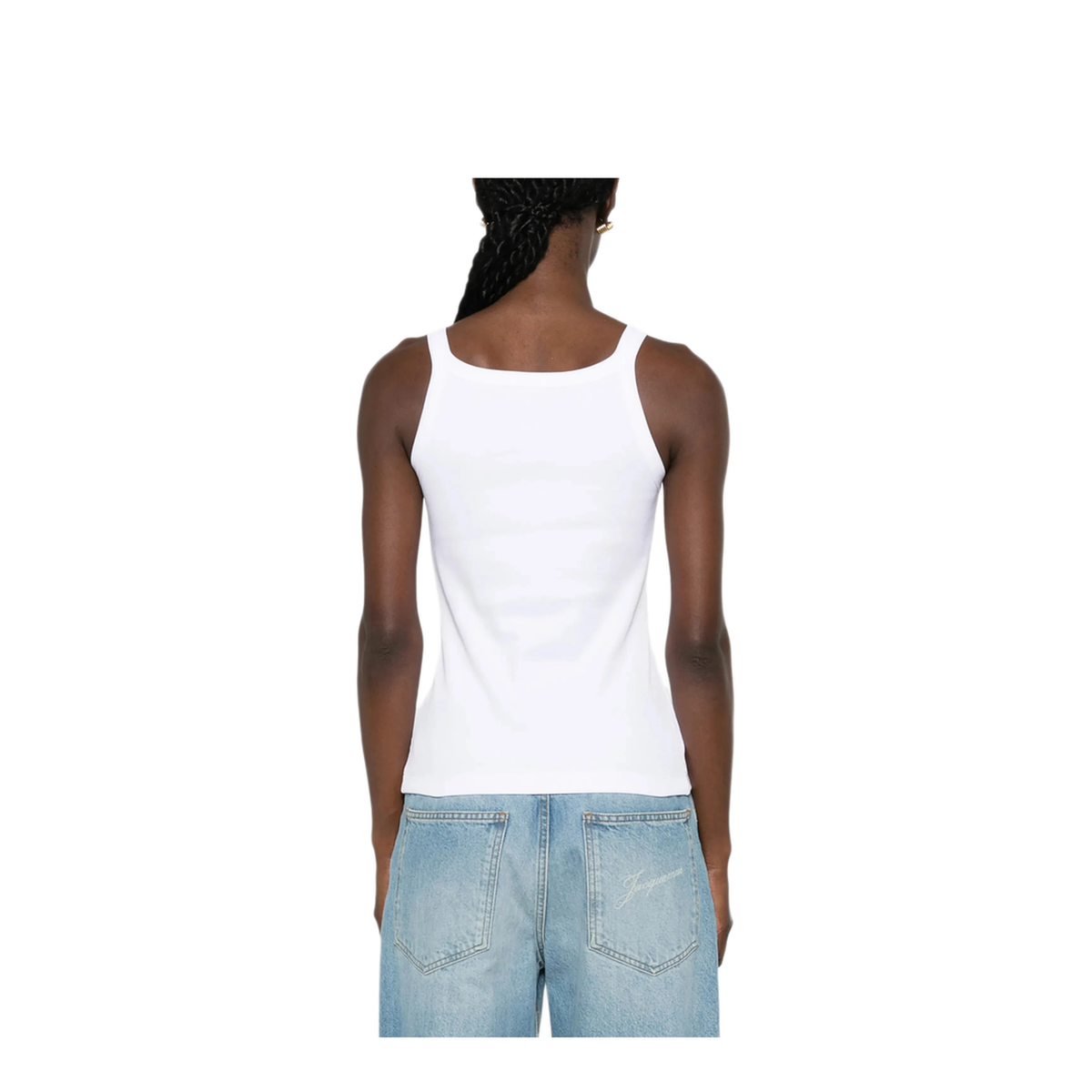 White Top with Logo Patch