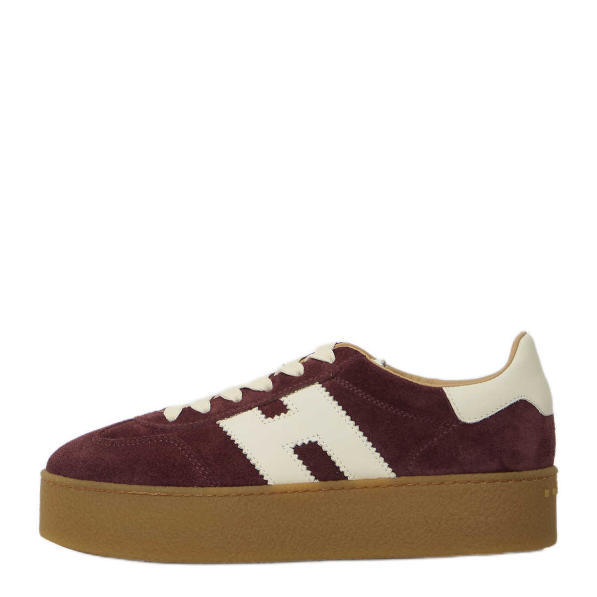 MAYFEYR - Hogan - Burgundy Suede Sneakers - HXW6980FB60UL60UUJ
