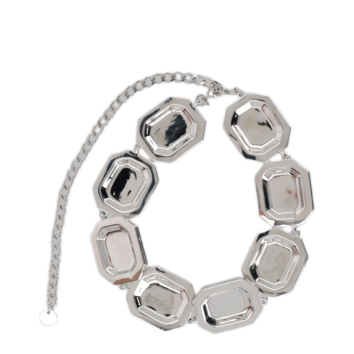 MAYFEYR - Self Portrait - Girocollo Necklace With Maxi Crystals - PF26624NSLSILVER