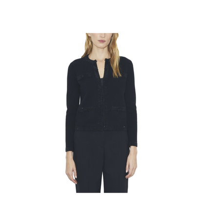 Wool Cardigan Black