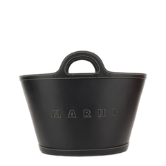 Tropicalia Small Calfskin Tote - Black