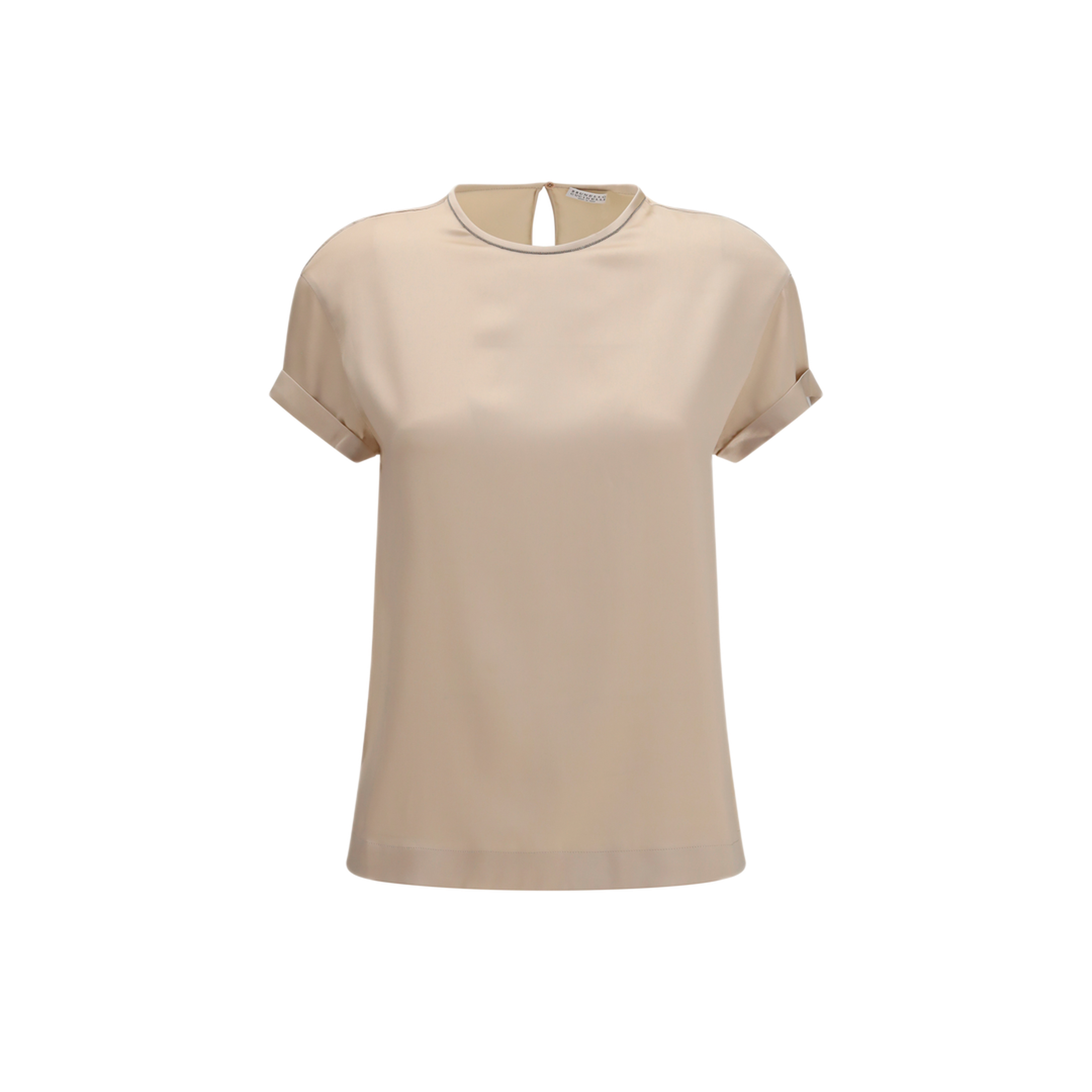 MAYFEYR - Brunello Cucinelli - Silk Blouse With Monili Chain - M0C59DE310C9643