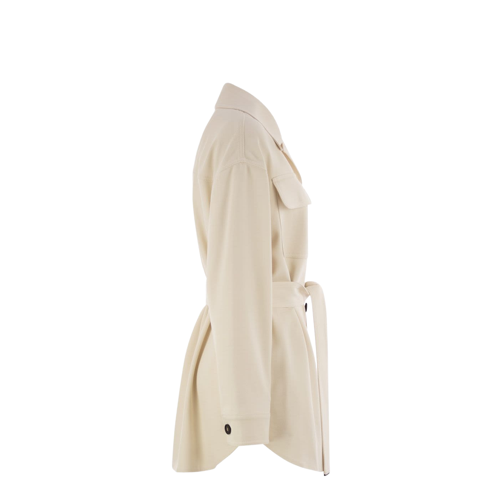 Viscose and wool safari jacket