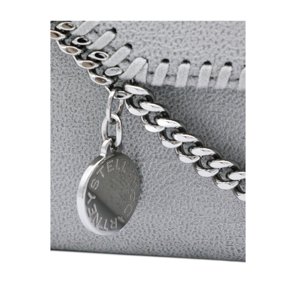 Falabella Continental Wallet With Chain - Light Grey