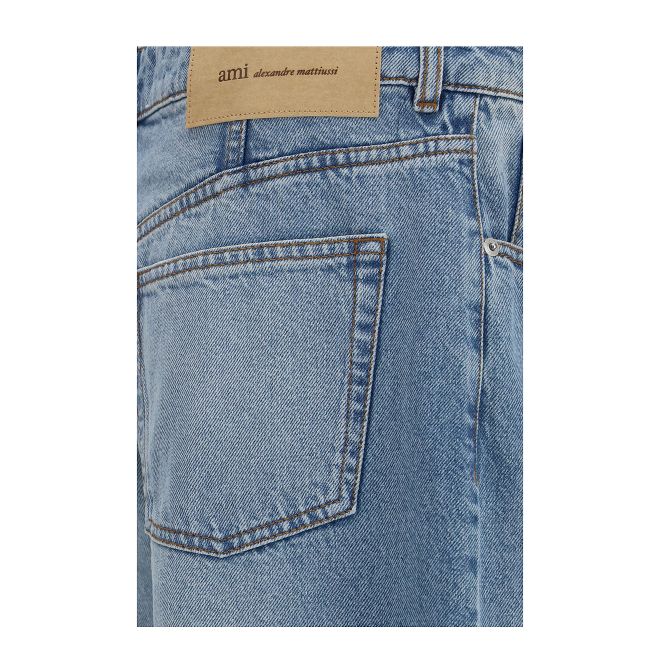 MAYFEYR - Ami Paris - Cotton Wide Leg Jeans - HTR919DE0046