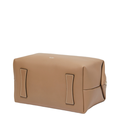 Medium Natural Leather Bowler Bag