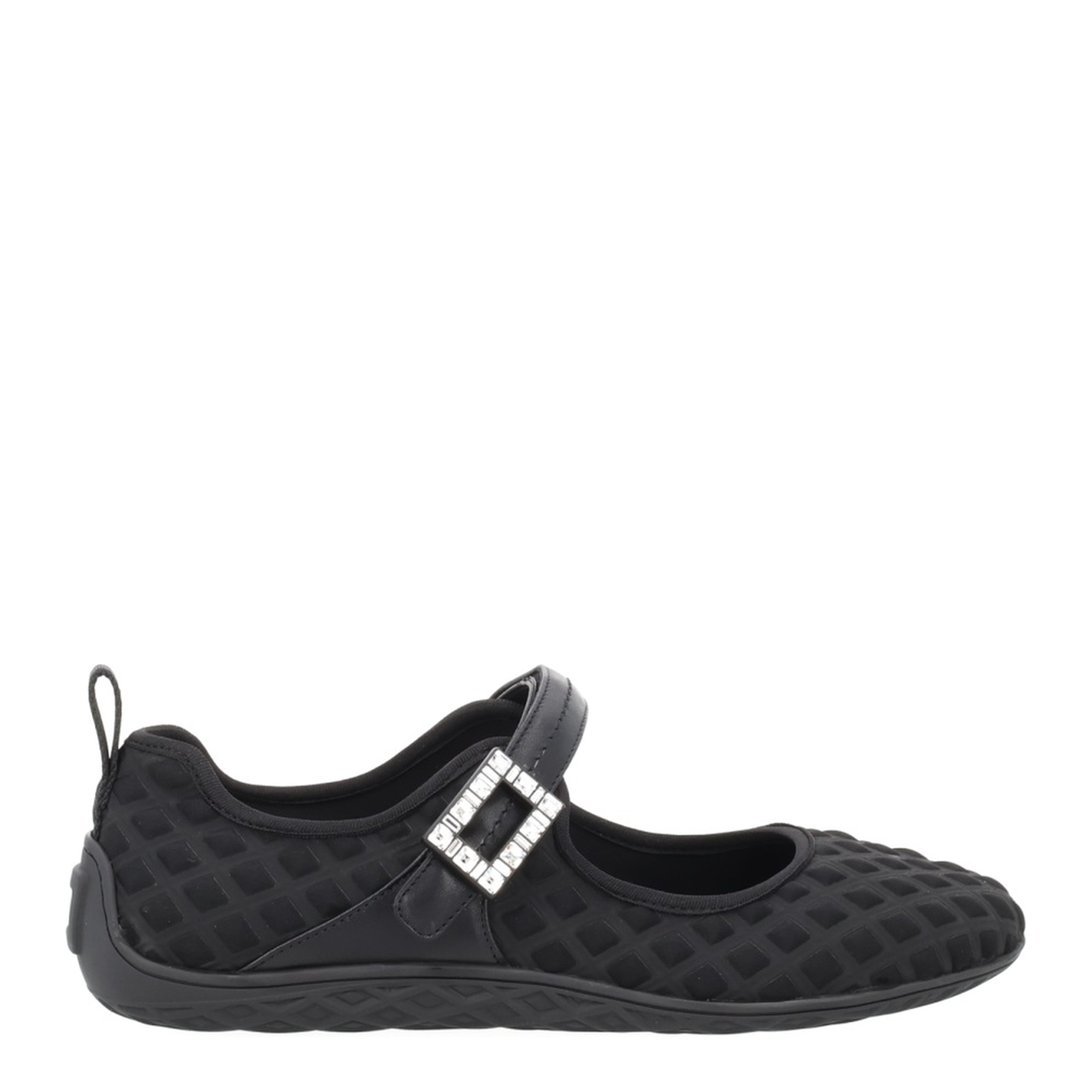 Low Babies Ballerina Flats in Embossed Fabric