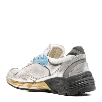 Dad-Star in Mesh and Silver Foiled Leather