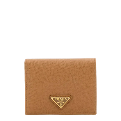 Natural Small Saffiano Leather Wallet