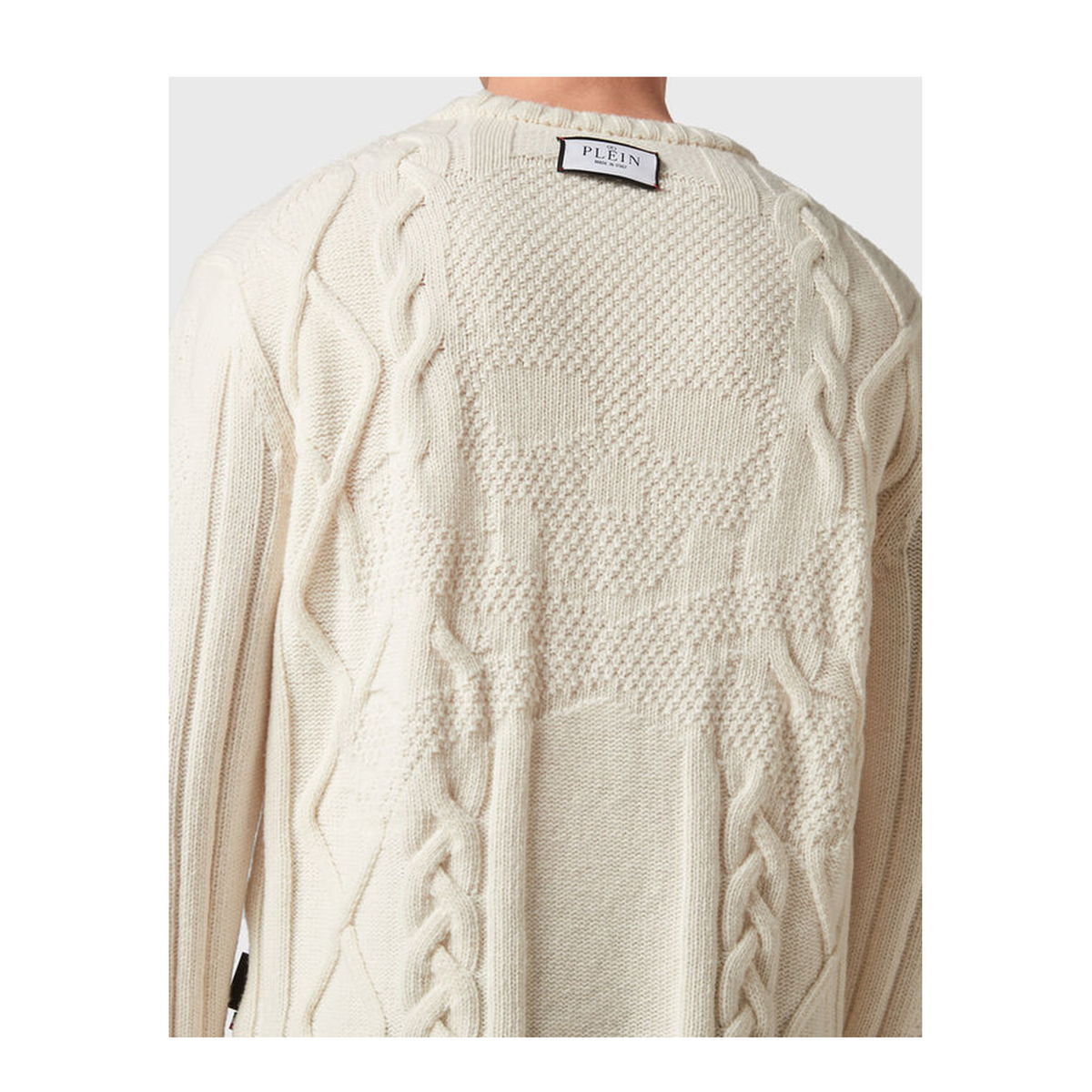 MAYFEYR - PHILIPP PLEIN - White Sweater - FACCMKO1273PKN002NWHITE