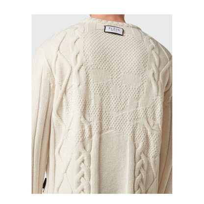 MAYFEYR - PHILIPP PLEIN - White Sweater - FACCMKO1273PKN002NWHITE