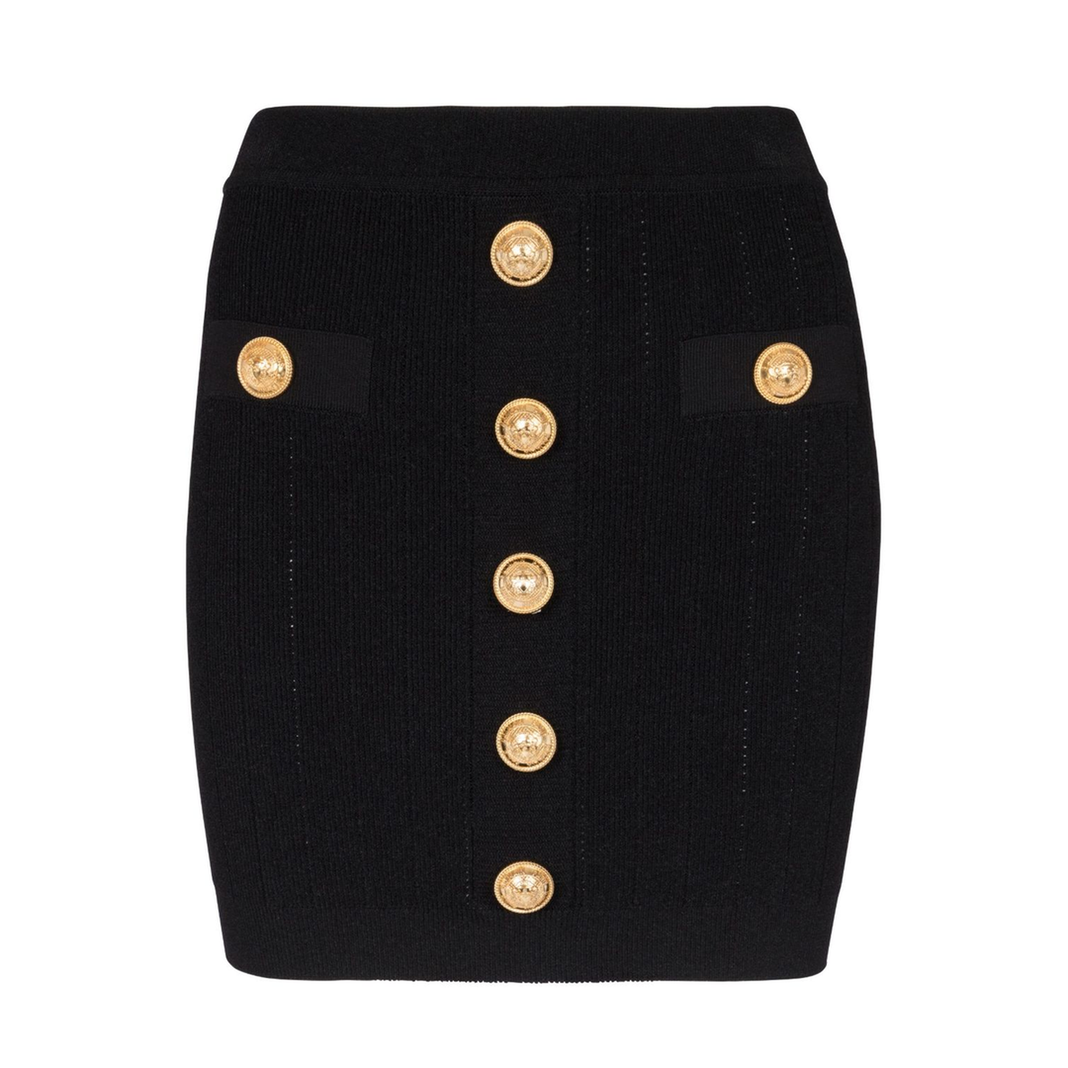 Knit Skirt with Buttons