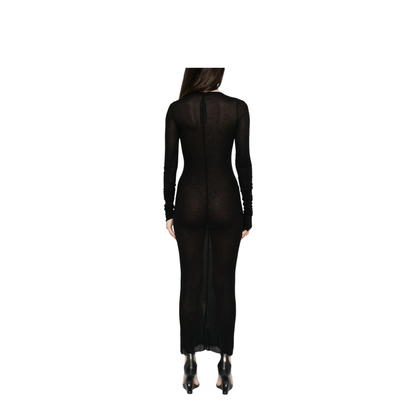Long-Sleeved Midi Dress