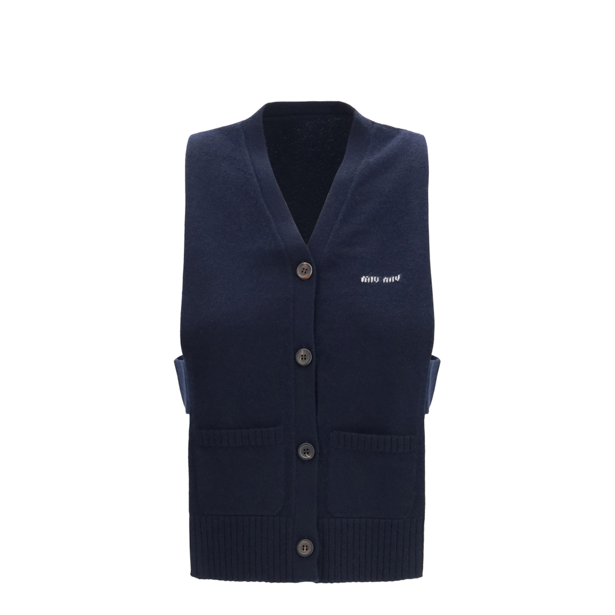 MAYFEYR - Miu Miu - Cashmere Cardigan Vest - MMV380SOOO19RL