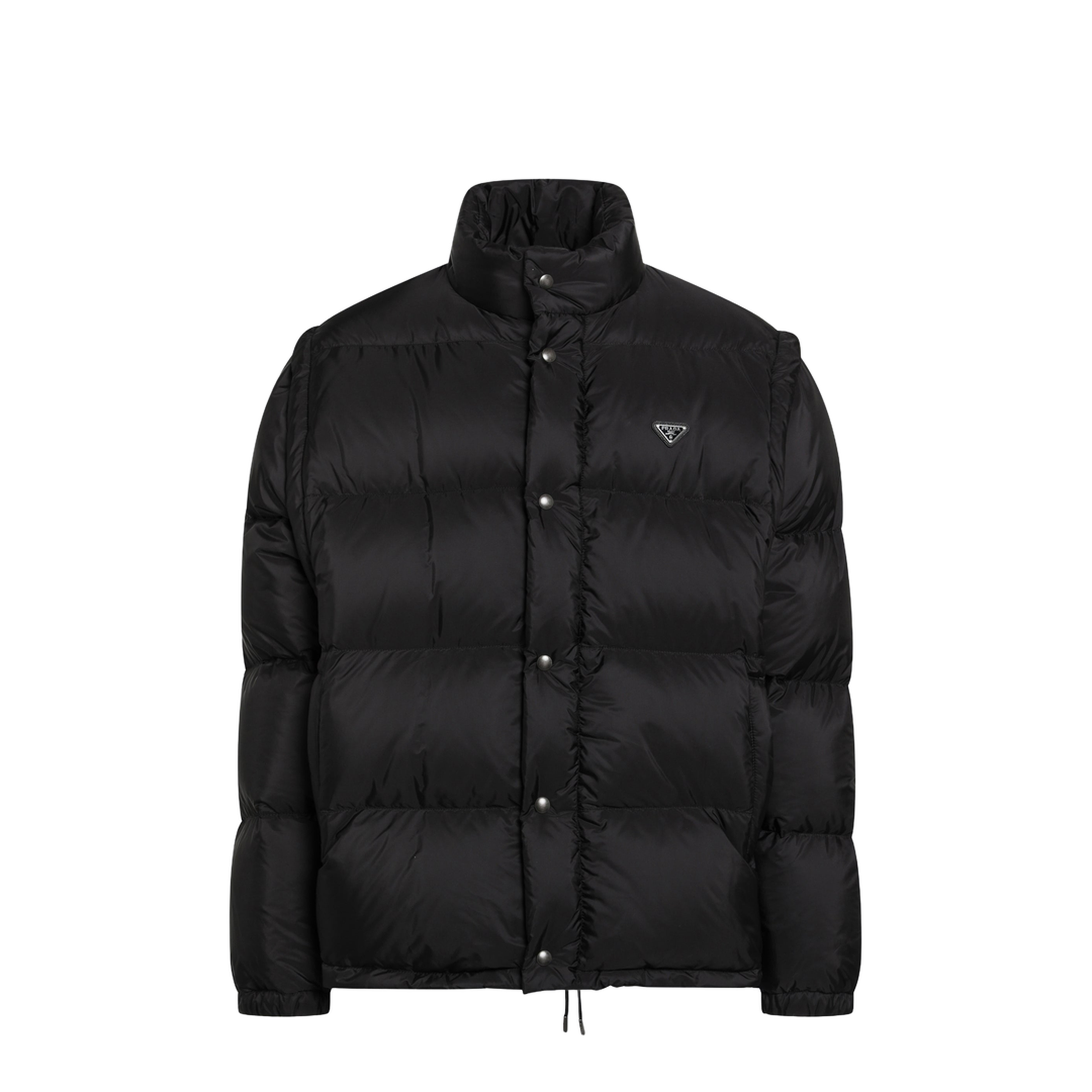 MAYFEYR - Prada - Black Convertible Re-Nylon Down Jacket - SGC863OOO1WQ9F0002