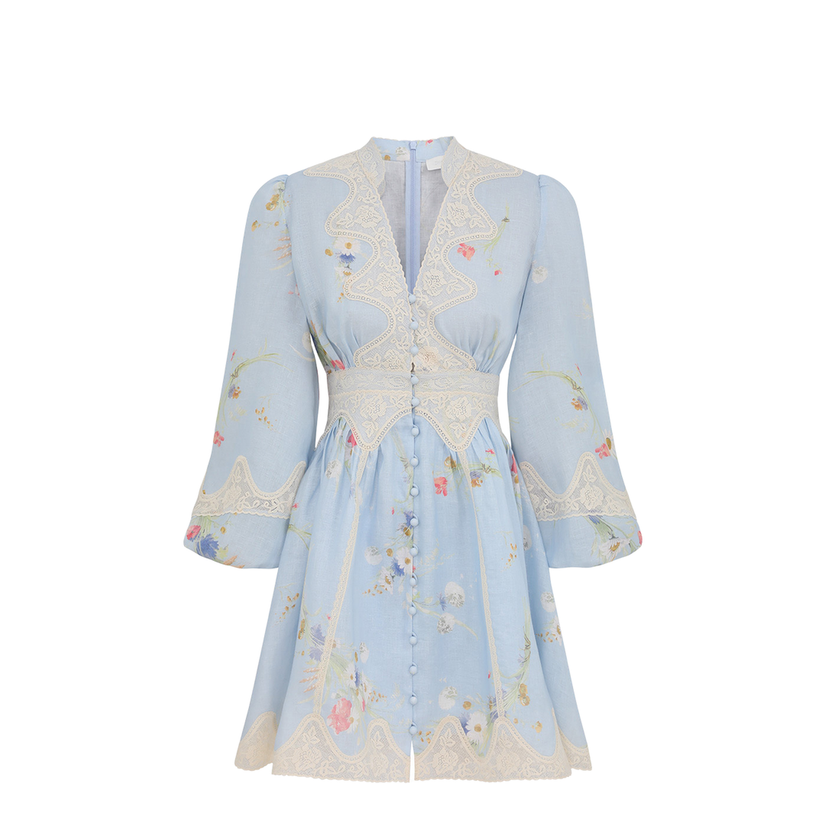 zimmermann lucky embroidered mini dress Zimmermann Lucky Embroidered Mini Dress