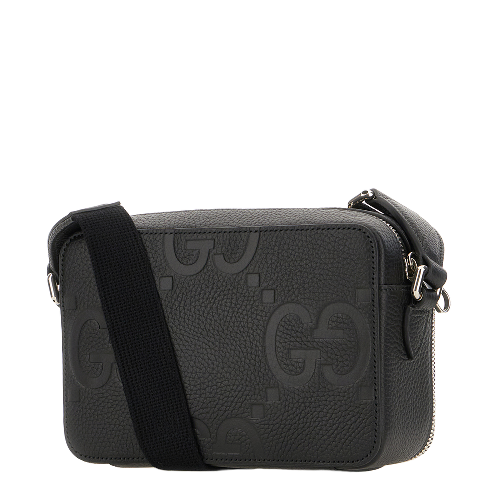 Black Leather Crossbody Bag