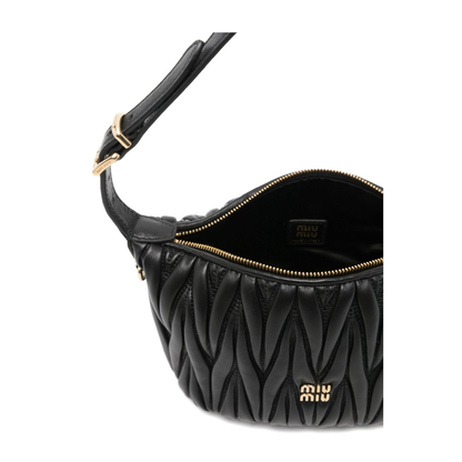 Matelassé Mini Bag Leather - Black