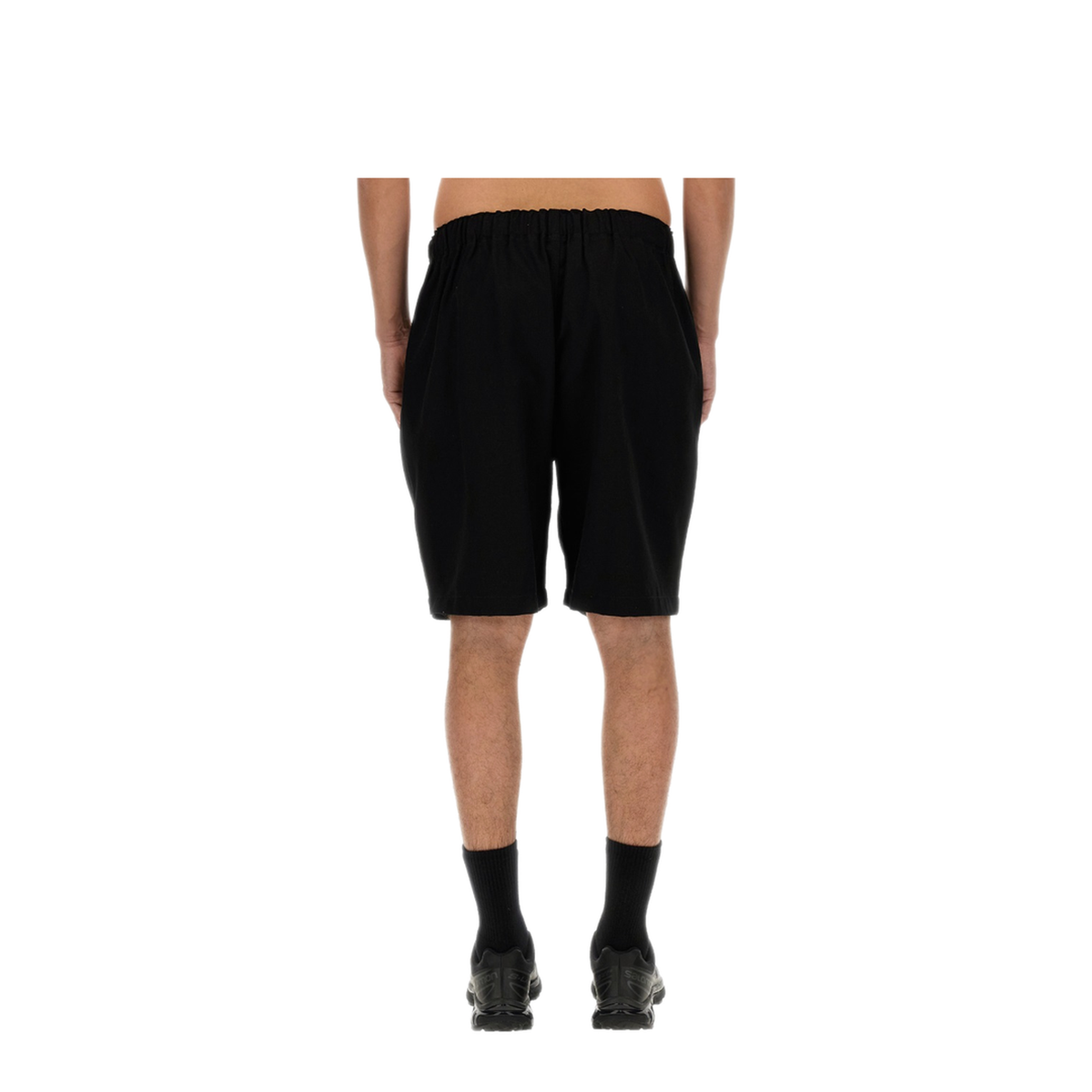 MAYFEYR - SOUTH2 WEST8 - Twill Bermuda Shorts - OT499DBLACK