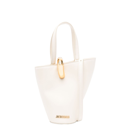 Bambola Small Calfskin Shoulder Bag - Light Ivory