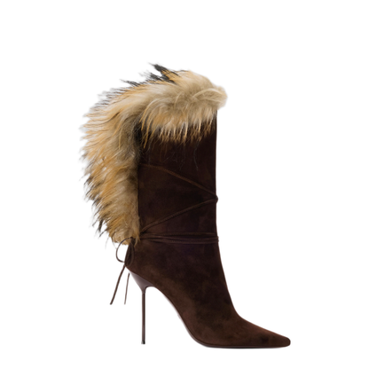 MAYFEYR - Paris Texas - Lidia Ankle Fur Boots 105 - PX2091XSAFCFONDENTE