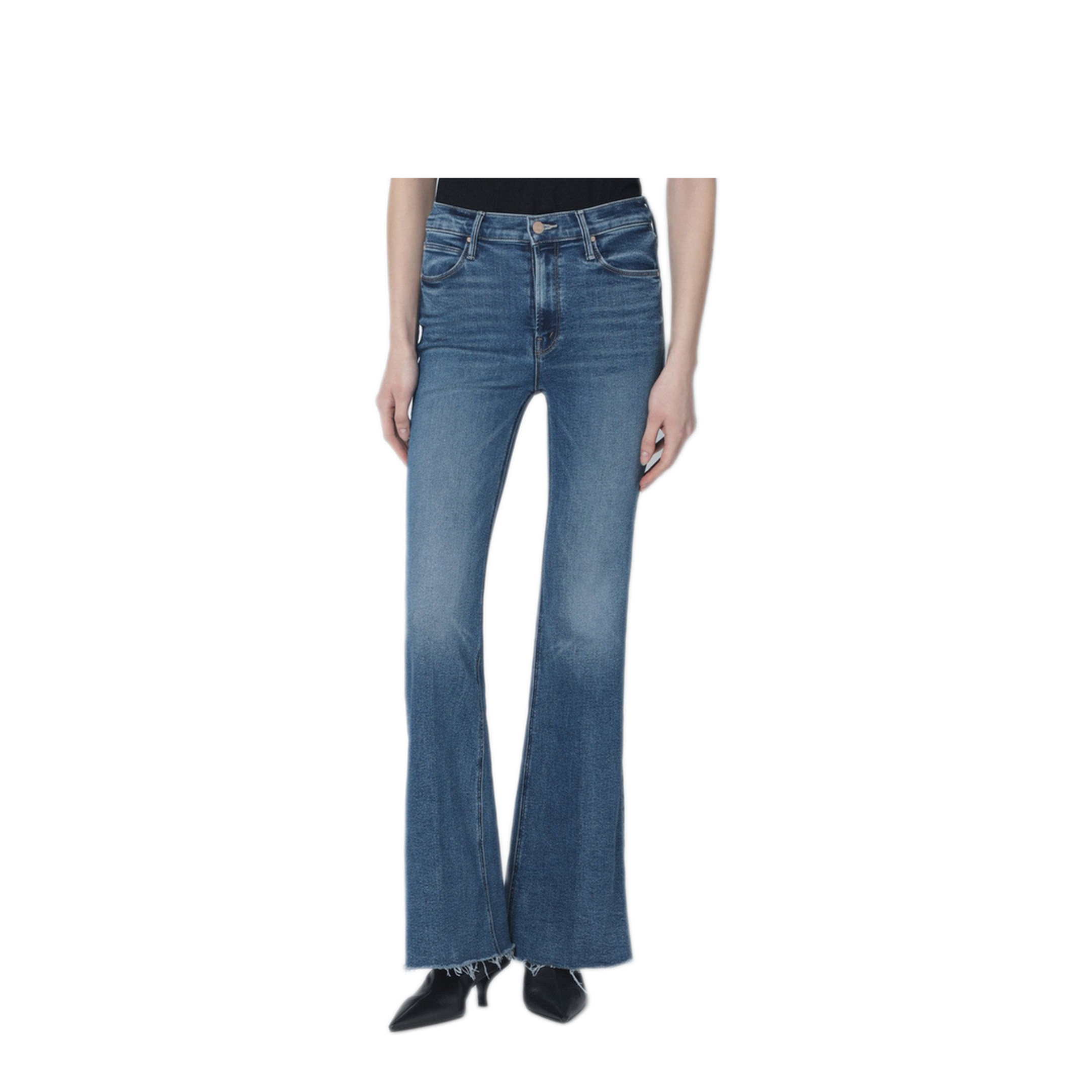 MAYFEYR - Mother - Doozy Sneak Fray Flared Jeans - 11315-1726COLPS