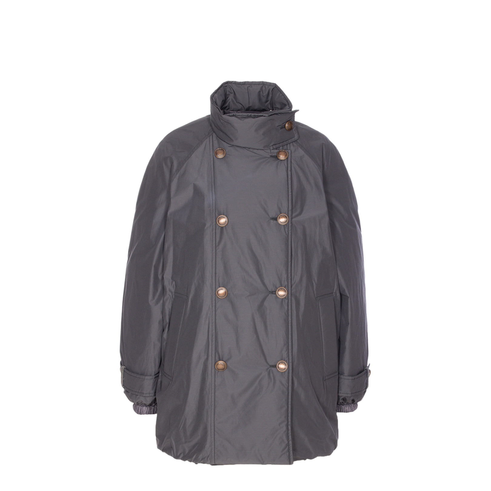 Double Breast Down Jacket - Grey