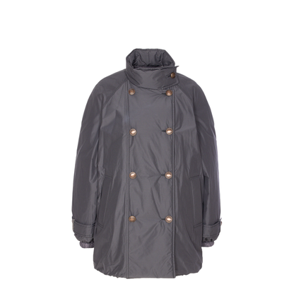 Double Breast Down Jacket - Grey