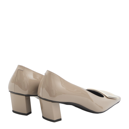 With Heel Beige