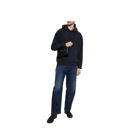 Hooded Sweatshirt with All-Over Lettering