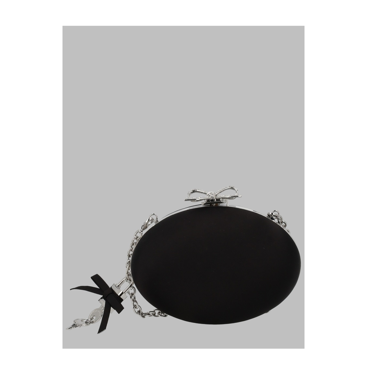 Oval Satin Clutch