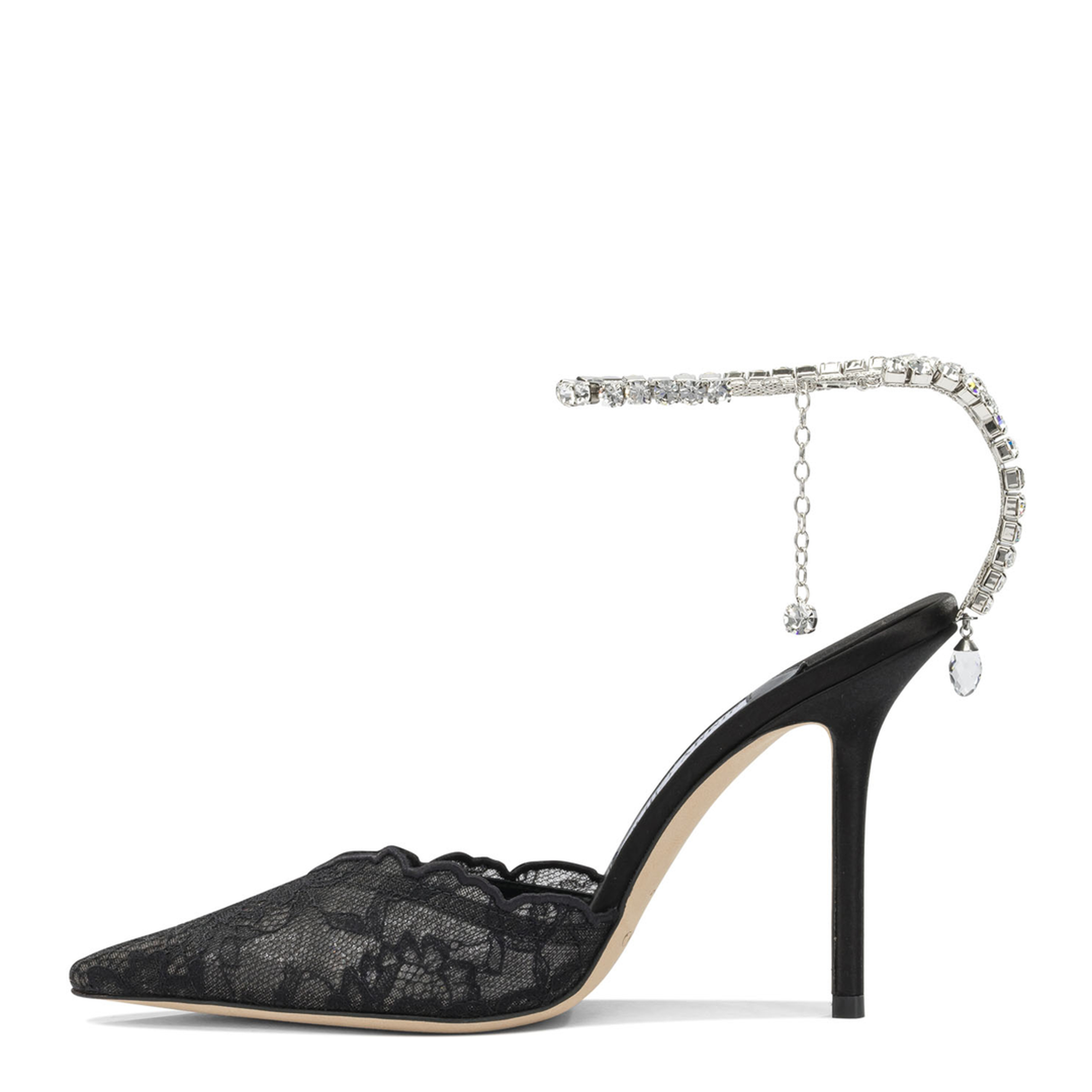 MAYFEYR - Jimmy Choo - Saeda 100Mm Pumps - SAEDA100GQVBLACKCRYSTAL