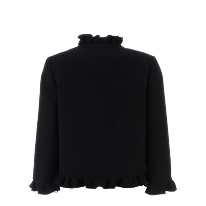 Black Boucle Blazer