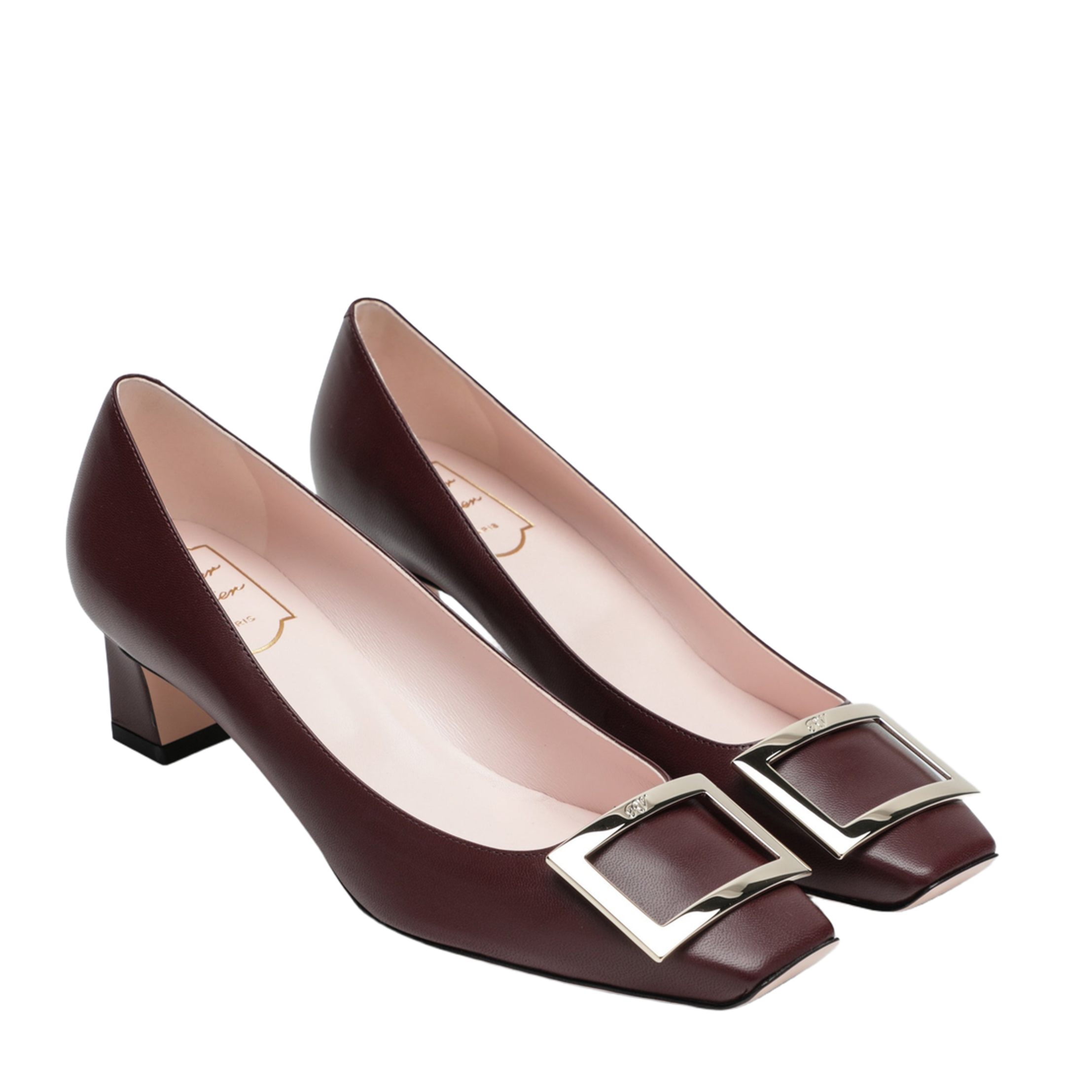 MAYFEYR - Roger Vivier - Dark Burgundy Leather Trompette Décolleté - RVW44815280NK0R802
