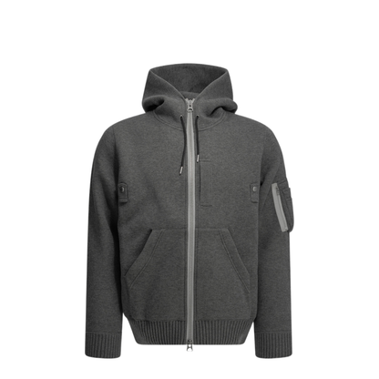 MAYFEYR - Sacai - Zip Up Hooded Sweatshirt - 2604126M301