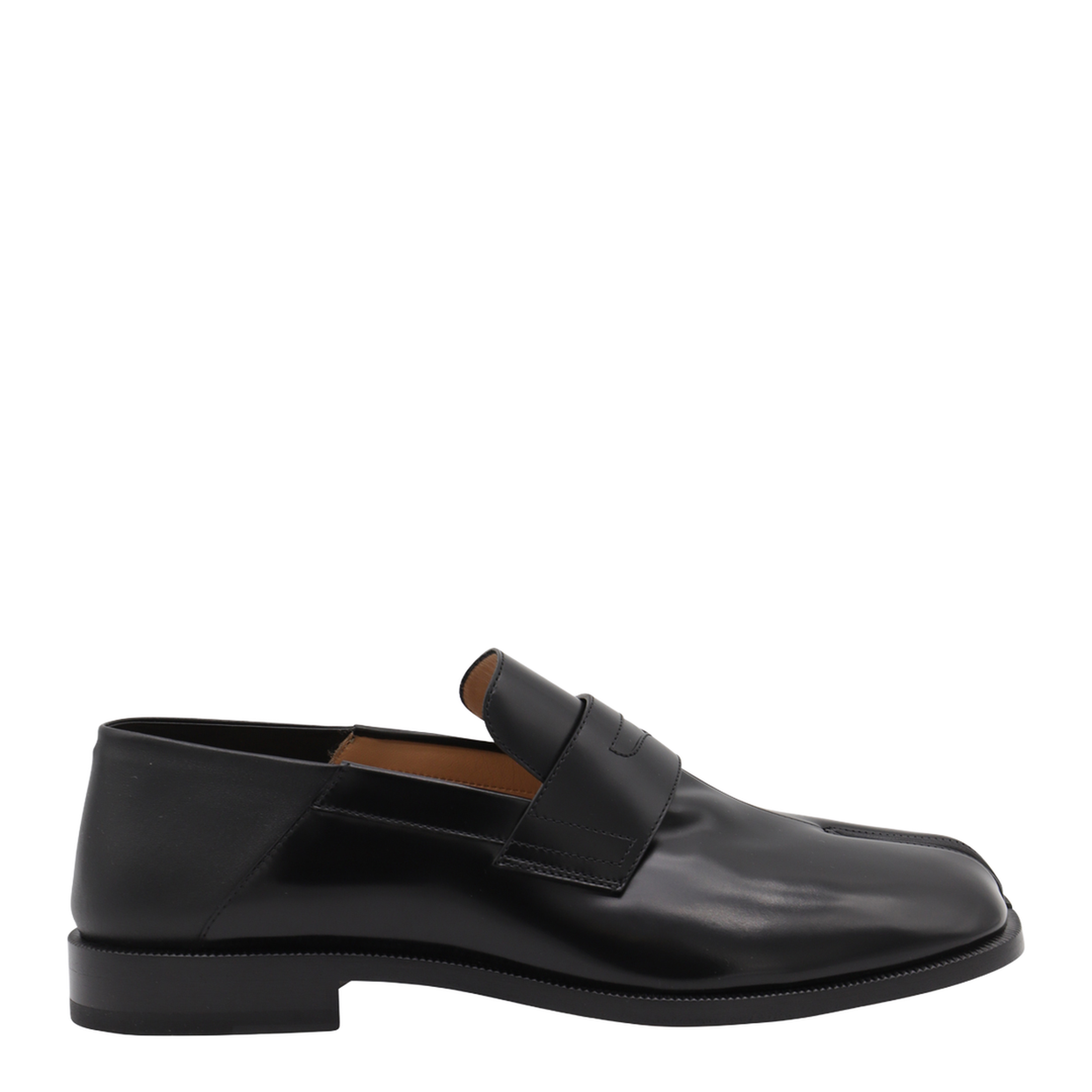 Tabi Loafer in Black Leather