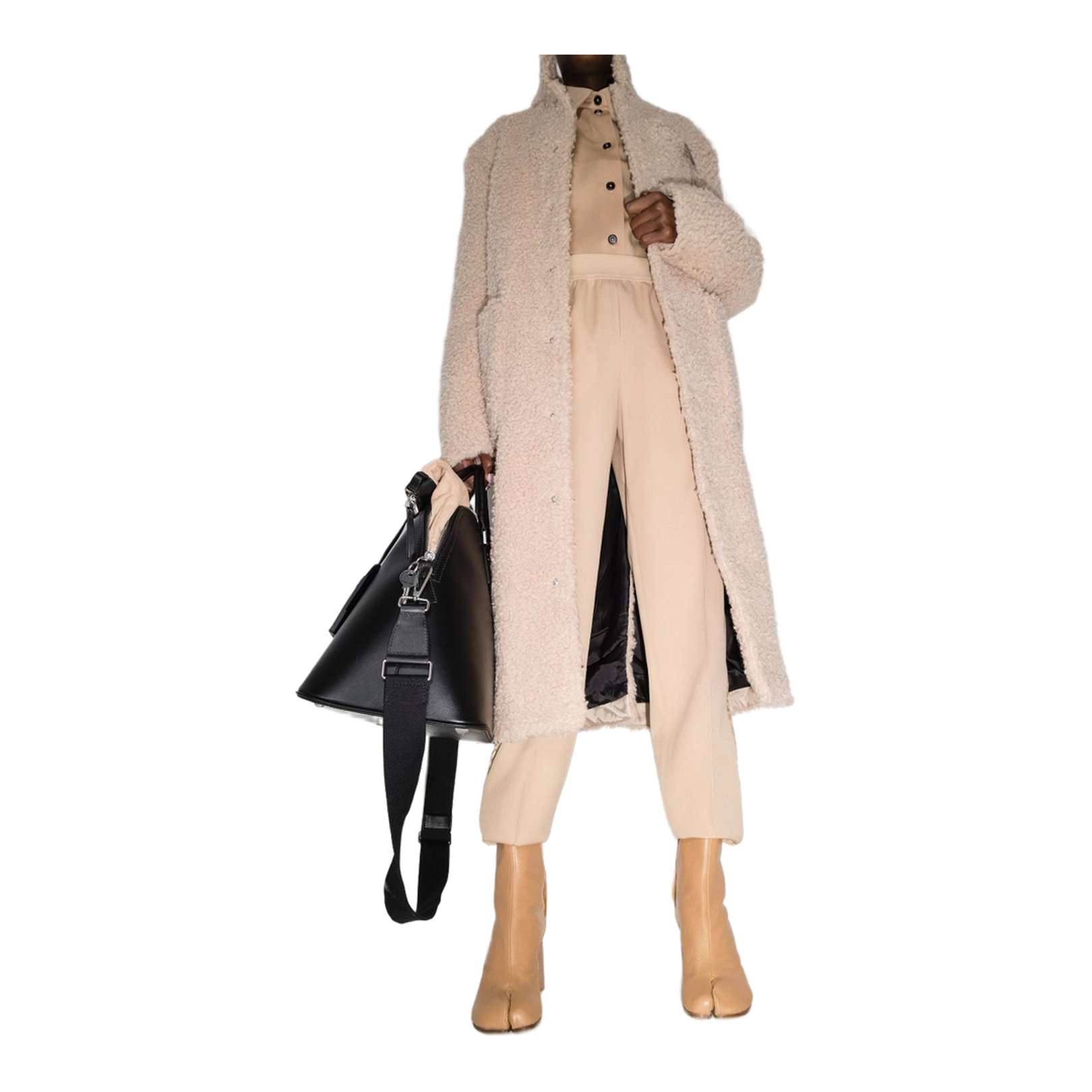Brown Leather Tabi Ankle Boots