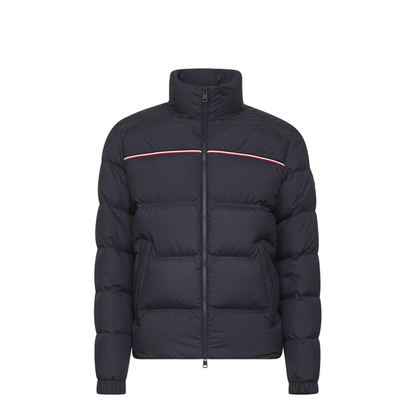 Navy Blue Bouvaque Short Down Jacket