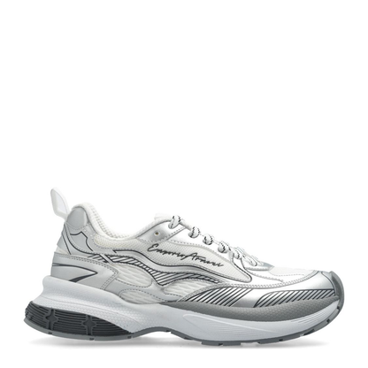 Mesh Sneakers with Laminated Details