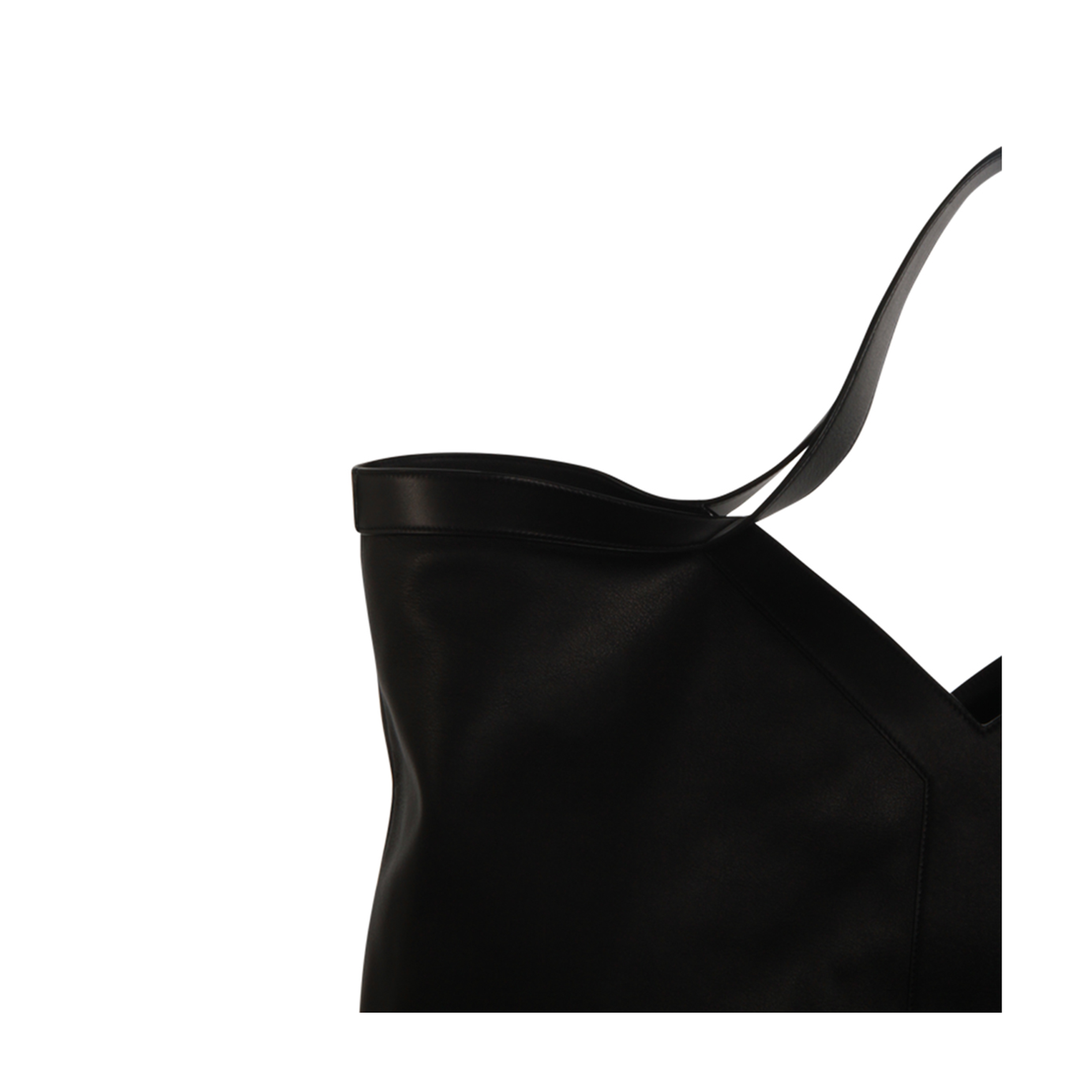 Y Maxi Tote in Grained Leather