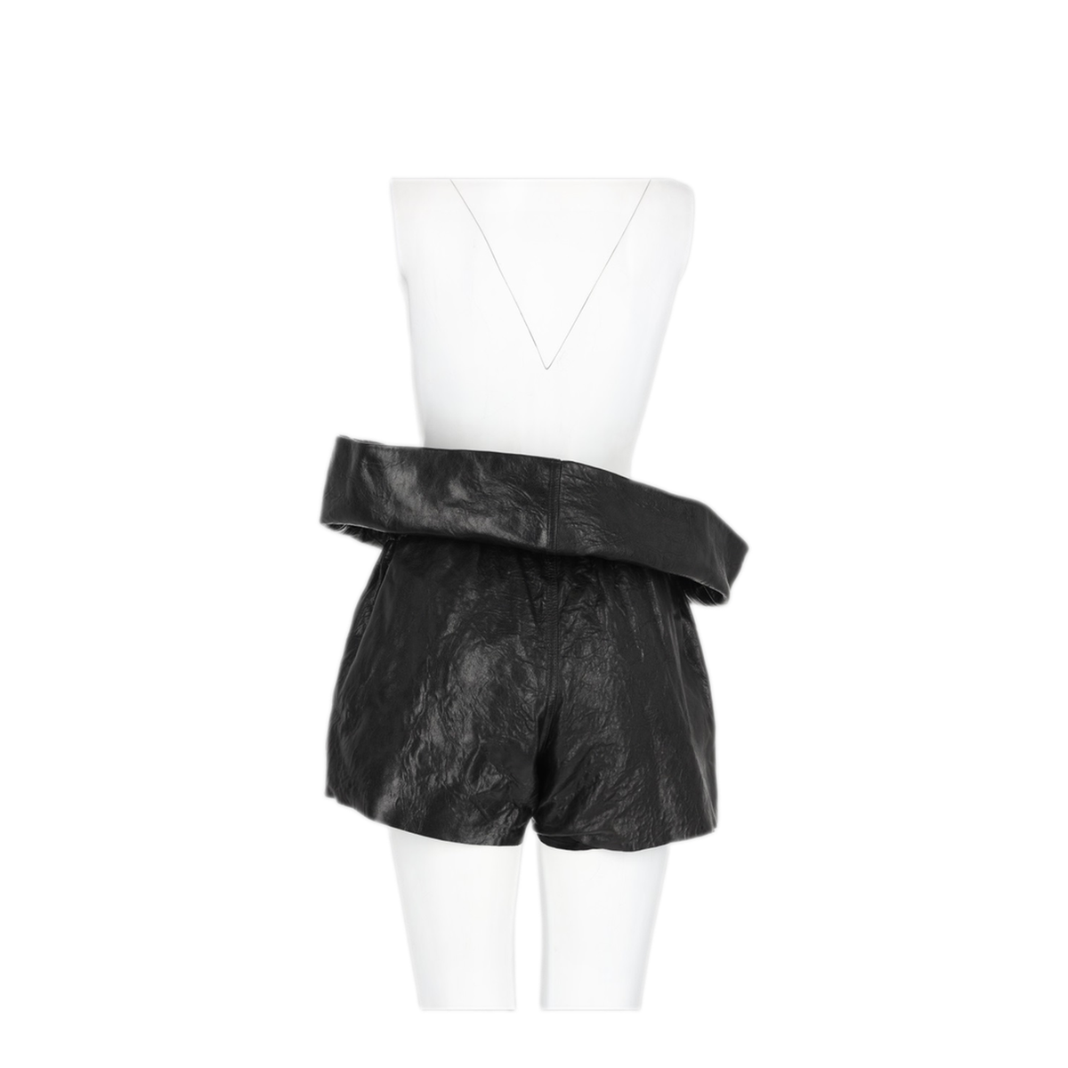 MAYFEYR - Rick Owens - Black Lamb Leather Shorts - RO02F5390LBE09