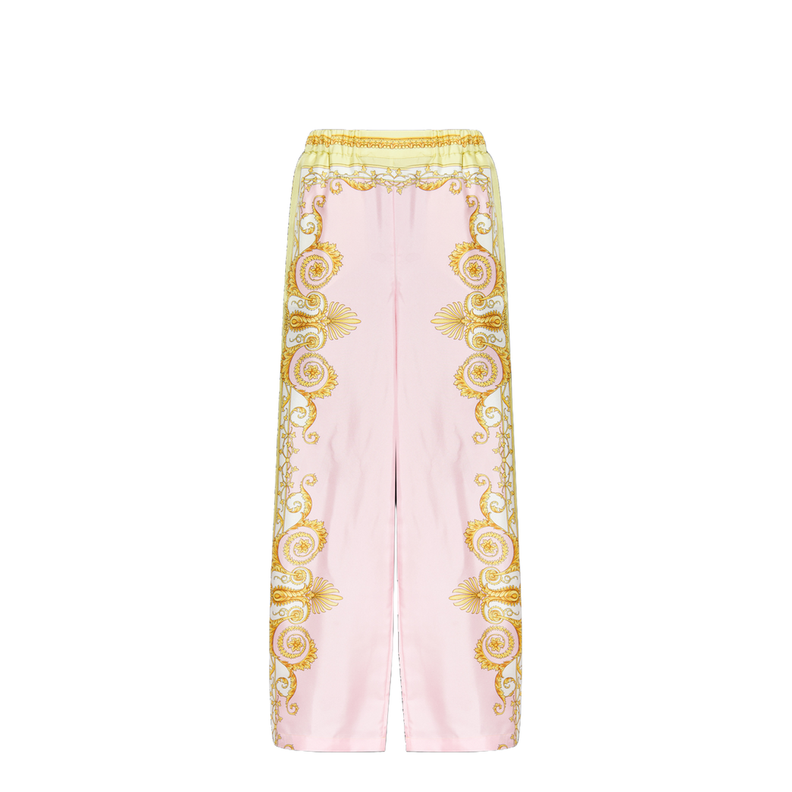 Silk Straight-Leg Trousers