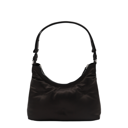 Glam Slam Small Lambskin Hobo Bag - Black