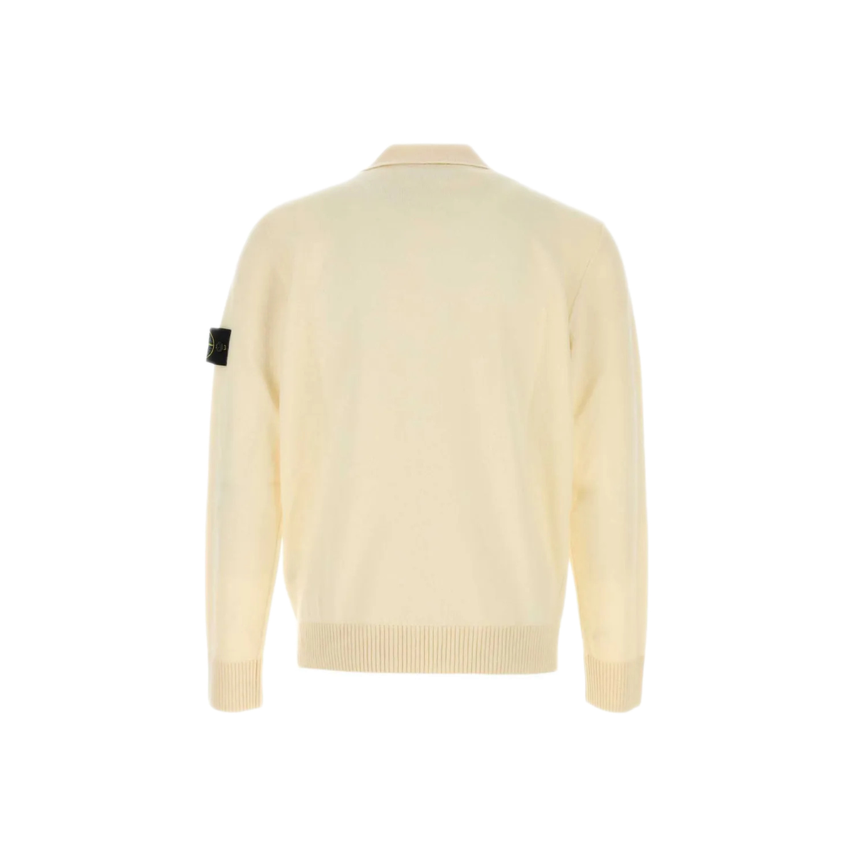Ivory Wool Polo Shirt
