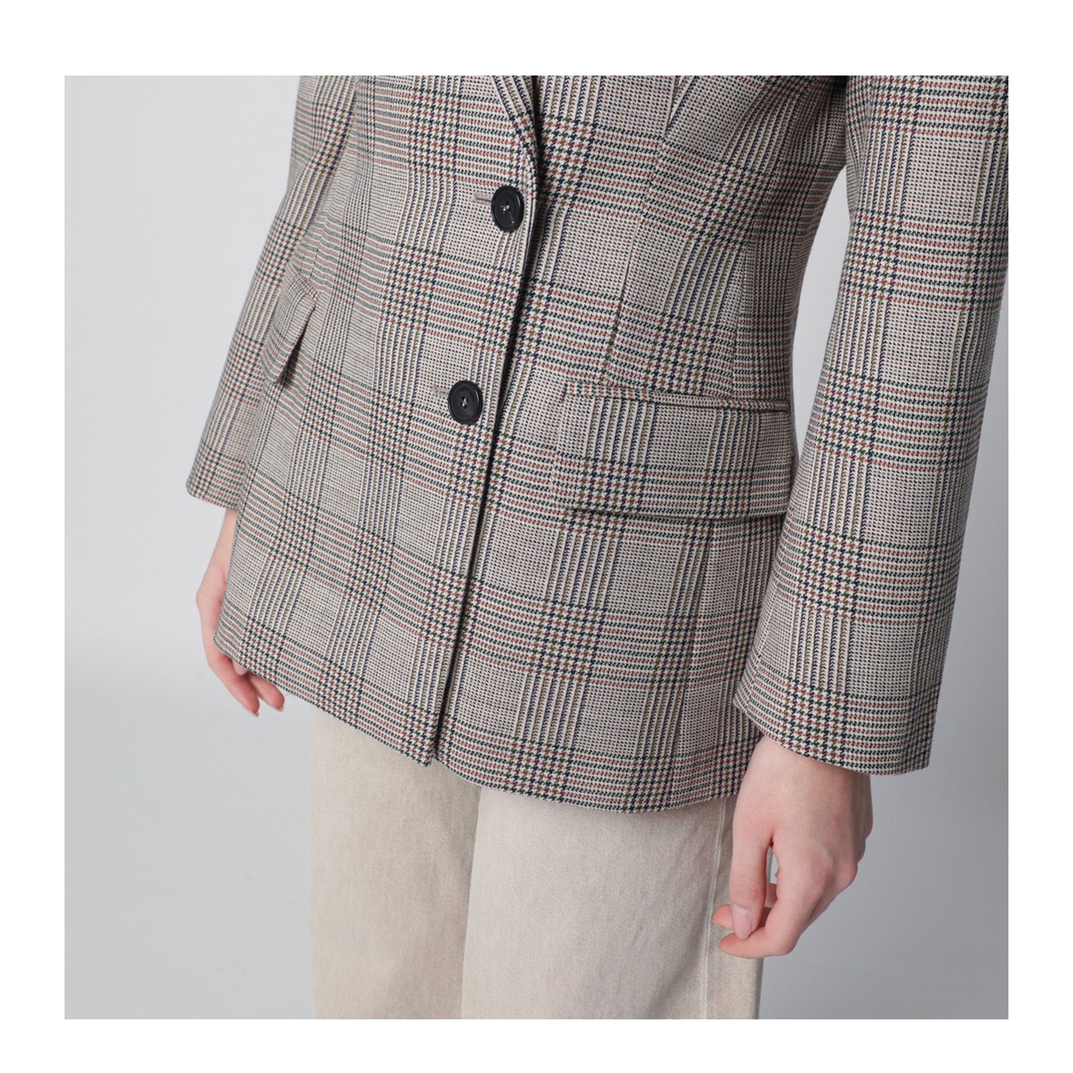 MAYFEYR - Anine Bing - Asymmetric Prince Of Wales Jacket - A-01-12103WOMLT26