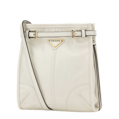MAYFEYR - Prada - Ivory Leather Mini Crossbody Bag - 1BH2292CYRF0PG7