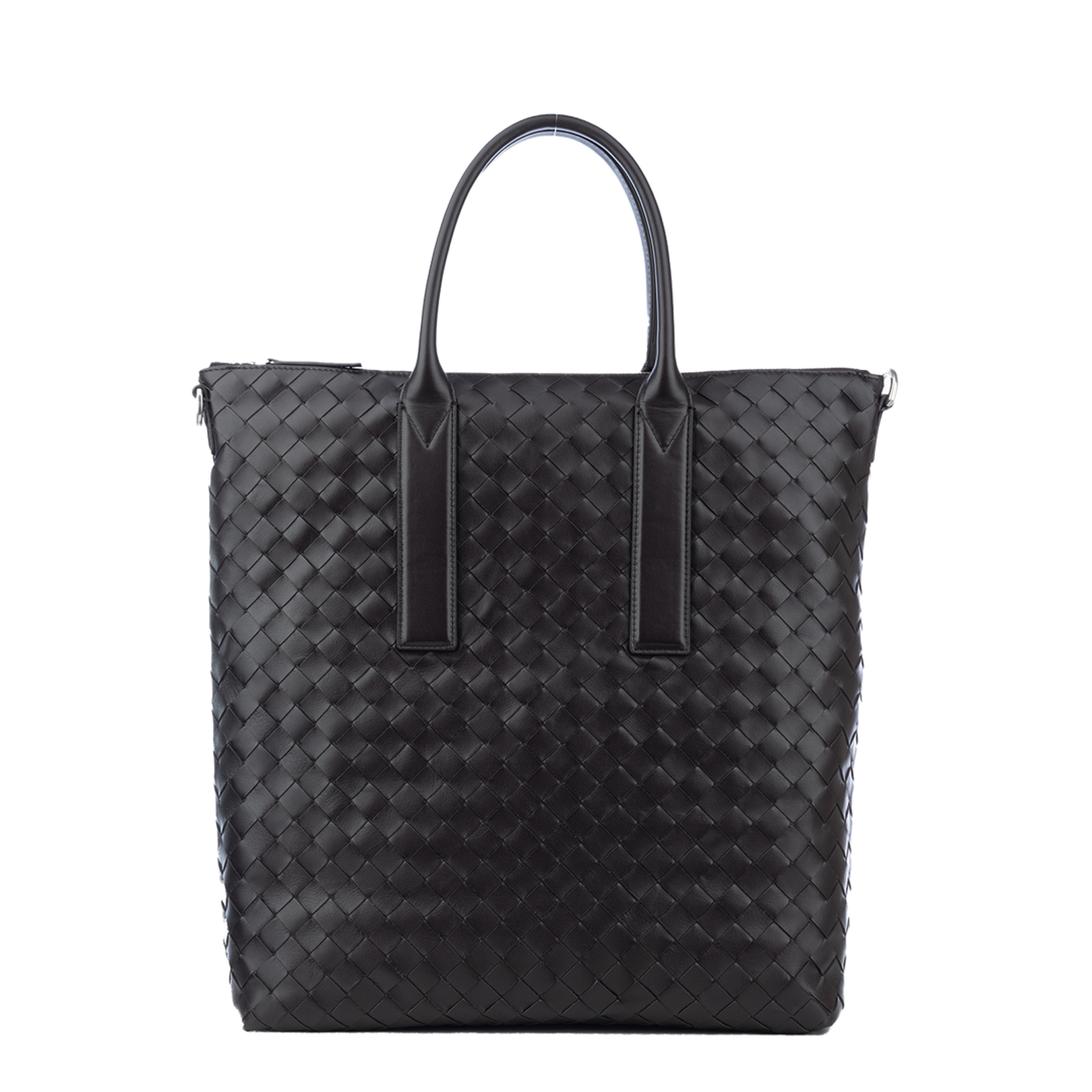 Intrecciato Zipped North-South Tote